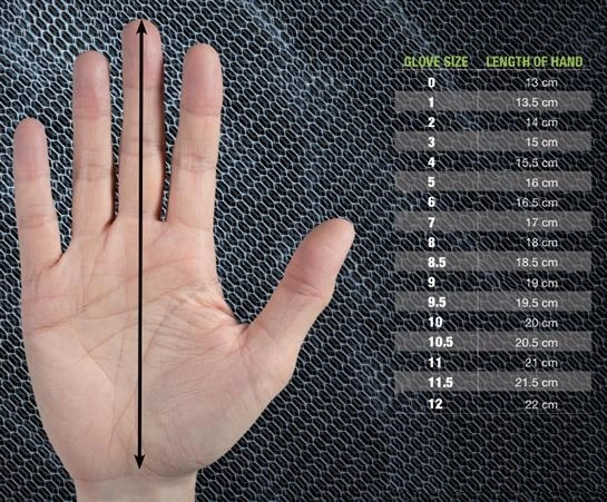 Як підібрати розмір воротарських рукавичок?