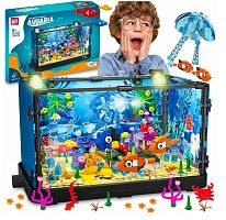 Конструктор Aquaria ZB 7023 акваріум із підсвічуванням