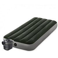 Надувний матрац Intex 64777, насос на батарейках 