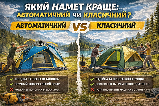 Какая палатка лучше: автоматическая или классическая?