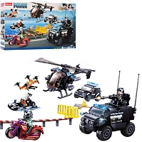 Конструктор Sluban M38-B0809 поліцейський транспорт. Гонитва