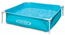 Дитячий каркасний басейн Intex 57173 (122 х 122 х 30 см) блакитний