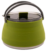 Чайник Tramp силіконовий з металевим дном 1 л. TRC-125 зелений