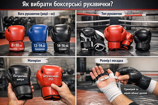 Як вибрати боксерські рукавички?