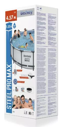 Каркасний басейн Bestway 56438, 457 x 122 см фото 2