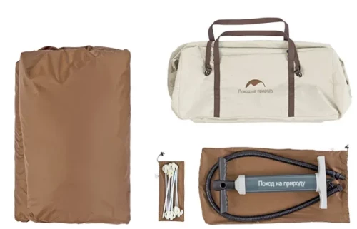 Намет надувний Naturehike CNH23ZP12002 бежевий фото 2