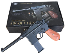 Іграшковий дитячий пістолет Vigor V10 (Mauser C96) Brown