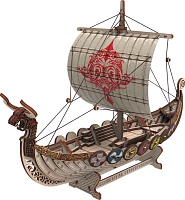 Дерев'яний 3D конструктор Mr.Playwood 10113 Корабель Драккар Вікінгів