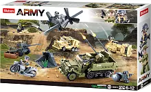 Конструктор Sluban WW2 M38-B0812 Спецтехніка Військова