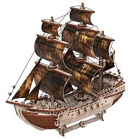 Дерев'яний 3D конструктор Mr.Playwood 10111 Піратський корабель