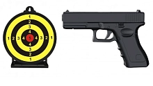 Іграшковий пістолет Vigor C1-7 (Glock 17) + кулі + мішень