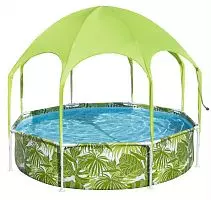 Каркасний басейн Bestway 56432, 244 x 51 см (навіс, душ)