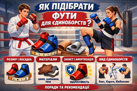 як підібрати фути для єдиноборств?