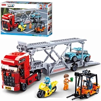 Конструктор Sluban M38-B0880 Тягач з причепом