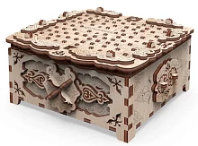 Дерев'яний 3D конструктор Mr.Playwood 10607 Скринька Квіткова фантазія