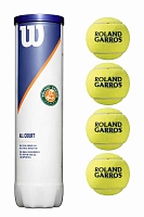 М'яч тенісний Wilson ROLAND Garros ALL CT 4 BALL, 4шт.