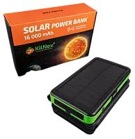 Солнечное портативное зарядное устройство Kilnex power bank 16000 LEXX