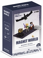 Магнітний конструктор Magnetic World Майнкрафт T9957 Атака на шахту