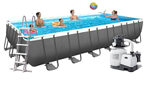Каркасний басейн Intex 26364, 732 х 366 х 132 см (6 000 л/год, сходи, тент, підстилка)